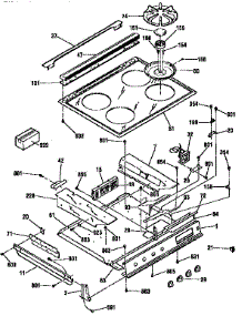 Main Top Section parts for Kenmore Range 911.36766690 (91136766690, 911 36766690) from AppliancePartsPros.com