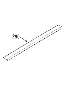 Opt Rear Main Top Filler 8028790 parts for Kenmore Range 911.3638812 (9113638812, 911 3638812) from AppliancePartsPros.com