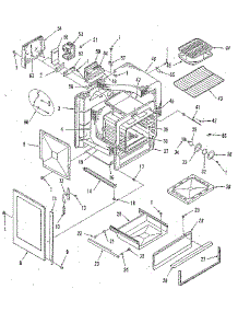 Oven Body Section parts for Kenmore Range 911.3678811 (9113678811, 911 3678811) from AppliancePartsPros.com