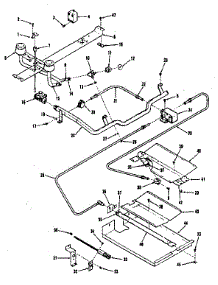 Burner Section parts for Kenmore Range 911.3528810 (9113528810, 911 3528810) from AppliancePartsPros.com