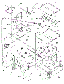 Broiler And Oven Burner Section parts for Kenmore Range 911.3678893 (9113678893, 911 3678893) from AppliancePartsPros.com