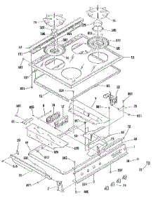 Main Top Section parts for Kenmore Range 911.3678893 (9113678893, 911 3678893) from AppliancePartsPros.com