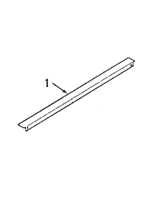 Optional Rear Main Top Filler 8028790 parts for Kenmore Range 911.3638811 (9113638811, 911 3638811) from AppliancePartsPros.com