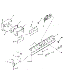 Control Panel parts for Kenmore Range 911.3548813 (9113548813, 911 3548813) from AppliancePartsPros.com