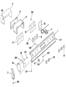 Control Panel parts for Kenmore Range 911.3522190 (9113522190, 911 3522190) from AppliancePartsPros.com