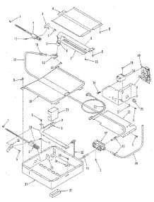 Broiler And Oven Burner Section parts for Kenmore Range 911.3658814 (9113658814, 911 3658814) from AppliancePartsPros.com