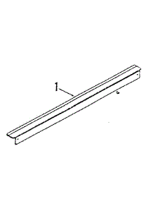 Optional Rear Main Top Filler 8028790 parts for Kenmore Range 911.3658814 (9113658814, 911 3658814) from AppliancePartsPros.com