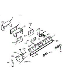 Control Panel parts for Kenmore Range 911.3524190 (9113524190, 911 3524190) from AppliancePartsPros.com
