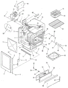 Oven Body Section parts for Kenmore Range 911.3658815 (9113658815, 911 3658815) from AppliancePartsPros.com