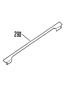 Opt Rear Main Top Filler 8028890 parts for Kenmore Range 911.3678812 (9113678812, 911 3678812) from AppliancePartsPros.com