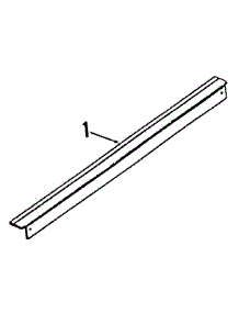 Optional Rear Main Top Filler 8028790 parts for Kenmore Range 911.3658813 (9113658813, 911 3658813) from AppliancePartsPros.com