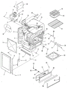 Oven Body Section parts for Kenmore Range 911.3658813 (9113658813, 911 3658813) from AppliancePartsPros.com