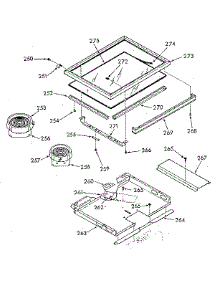 Main Top Section parts for Kenmore Range 103.9387613 (1039387613, 103 9387613) from AppliancePartsPros.com