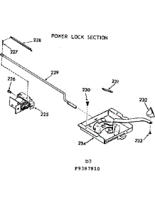 Power Lock Section parts for Kenmore Range 103.9387910 (1039387910, 103 9387910) from AppliancePartsPros.com