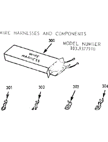 Wire Harnesses And Components parts for Kenmore Range 103.9377910 (1039377910, 103 9377910) from AppliancePartsPros.com