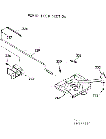 Power Lock Section parts for Kenmore Range 103.9377910 (1039377910, 103 9377910) from AppliancePartsPros.com