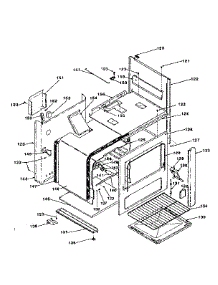 Body Section parts for Kenmore Range 119.7438710 (1197438710, 119 7438710) from AppliancePartsPros.com