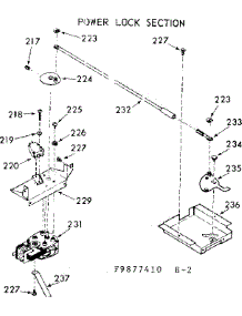 Power Lock Section parts for Kenmore Range 103.9877440 (1039877440, 103 9877440) from AppliancePartsPros.com