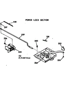 Power Lock Section parts for Kenmore Range 103.9387914 (1039387914, 103 9387914) from AppliancePartsPros.com