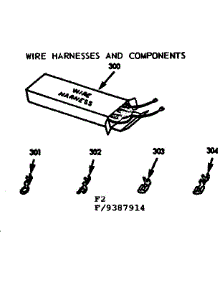Wire Harnesses And Components parts for Kenmore Range 103.9387914 (1039387914, 103 9387914) from AppliancePartsPros.com
