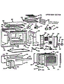 Upper Body Section parts for Kenmore Range 103.9896640 (1039896640, 103 9896640) from AppliancePartsPros.com