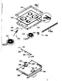 Main Top Cook Surface parts for Kenmore Range 103.9377325 (1039377325, 103 9377325) from AppliancePartsPros.com