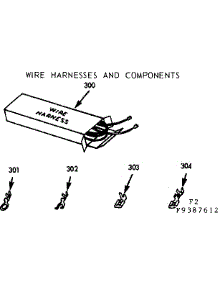 Wire Harnesses & Components parts for Kenmore Range 103.9387612 (1039387612, 103 9387612) from AppliancePartsPros.com