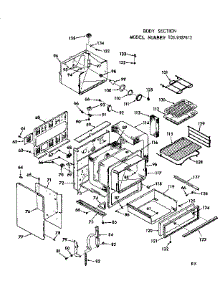 Body Section parts for Kenmore Range 103.9387612 (1039387612, 103 9387612) from AppliancePartsPros.com