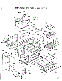 Body Section parts for Kenmore Range 103.9387813 (1039387813, 103 9387813) from AppliancePartsPros.com