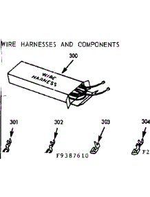 Wire Harness And Components parts for Kenmore Range 103.9387610 (1039387610, 103 9387610) from AppliancePartsPros.com