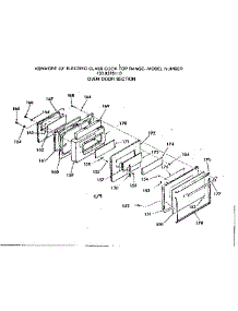 Oven Door Section parts for Kenmore Range 103.9378110 (1039378110, 103 9378110) from AppliancePartsPros.com