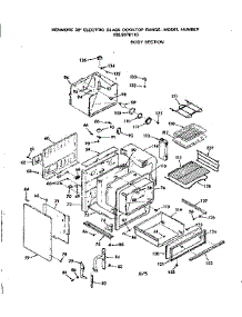 Body Section parts for Kenmore Range 103.9378110 (1039378110, 103 9378110) from AppliancePartsPros.com
