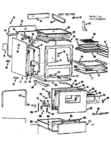Body Section parts for Kenmore Range 103.9886640 (1039886640, 103 9886640) from AppliancePartsPros.com