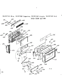 Oven Door Section parts for Kenmore Range 103.9877410 (1039877410, 103 9877410) from AppliancePartsPros.com