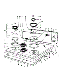 Cook Top parts for Kenmore Range 101.906611 (101906611, 101 906611) from AppliancePartsPros.com