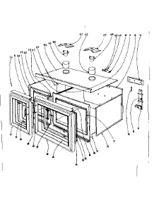 Oven Structure parts for Kenmore Range 101.906611 (101906611, 101 906611) from AppliancePartsPros.com