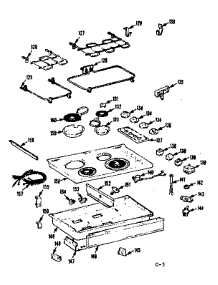 Burner And Maintop parts for Kenmore Range 103.9156500 (1039156500, 103 9156500) from AppliancePartsPros.com