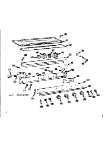 Control Panel parts for Kenmore Range 103.9156500 (1039156500, 103 9156500) from AppliancePartsPros.com