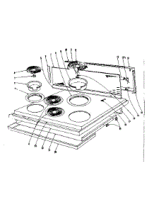Cook Top parts for Kenmore Range 101.906624 (101906624, 101 906624) from AppliancePartsPros.com