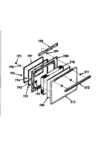 Oven Door Section parts for Kenmore Range 103.8357220 (1038357220, 103 8357220) from AppliancePartsPros.com