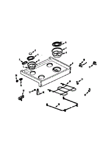 Maintop Section parts for Kenmore Range 103.9366660 (1039366660, 103 9366660) from AppliancePartsPros.com