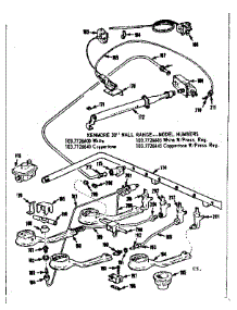 Burner Section parts for Kenmore Range 103.7726640 (1037726640, 103 7726640) from AppliancePartsPros.com