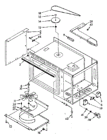 Cabinet And Stirrer parts for Kenmore Range 995.58 / 1988 (99558 / 1988, 995 58 / 1988) from AppliancePartsPros.com