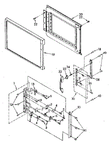 Door And Latch parts for Kenmore Range 995.58 / 1988 (99558 / 1988, 995 58 / 1988) from AppliancePartsPros.com