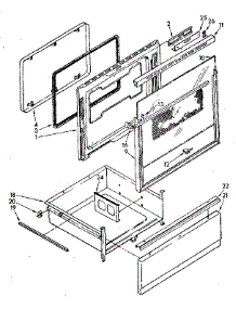 Door And Drawer parts for Kenmore Range 995.31 / 1988 (99531 / 1988, 995 31 / 1988) from AppliancePartsPros.com