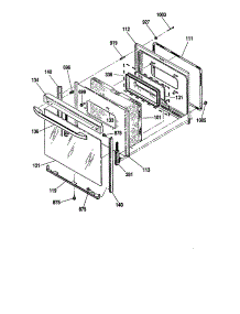 Ddor parts for Kenmore Range 911.94494010 (91194494010, 911 94494010) from AppliancePartsPros.com