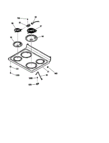 Maintop parts for Kenmore Range 911.94494010 (91194494010, 911 94494010) from AppliancePartsPros.com