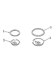 Optional Porcelain Pan And Chrome Ring Kit No. 8068410 parts for Kenmore Range 911.9359180 (9119359180, 911 9359180) from AppliancePartsPros.com
