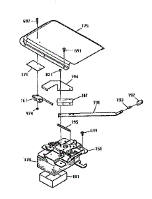 Door Lock Section parts for Kenmore Range 911.9354891 (9119354891, 911 9354891) from AppliancePartsPros.com