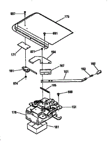Door Lock Section parts for Kenmore Range 911.93561790 (91193561790, 911 93561790) from AppliancePartsPros.com